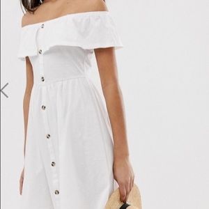 Asos white dress, just above the knee length